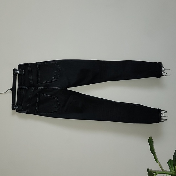 AGOLDE Sophie Crop High Rise Black Denim Jeans Style A018 C-844 Size 24 - Picture 8 of 10